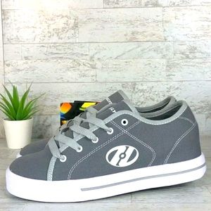 HEELYS Wheels SKATE ROLLER Canvas Low Top Skate Shoes Boys size 4
